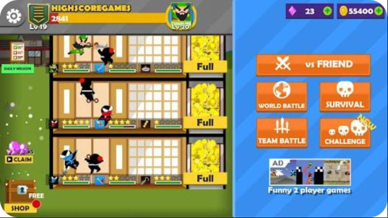 Jumping Ninja Battle Mod Apk