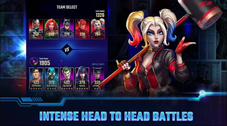 Puzzle RPG Gameplay In DC Heroes _ Villains APK